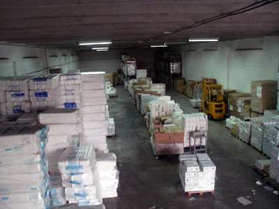 Interior del Almacén de Envases Alimentarios Jesús Mª Puig Ortiz de Urbina